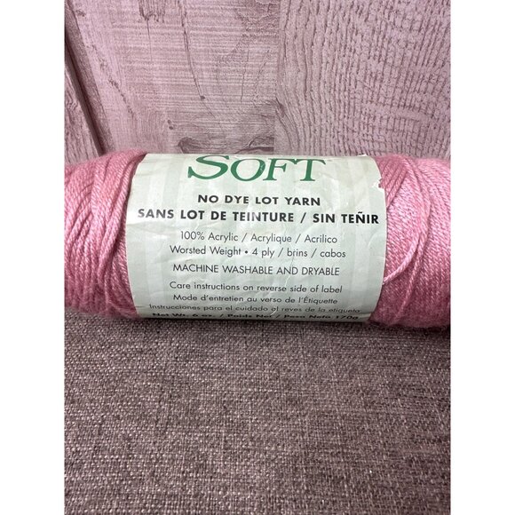 Mainstays & Caron Simply Soft Acrylic Yarn Bundle Mixed Lot Black Pink Burgundy - Picture 10 of 15